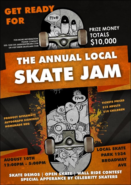 Skateboarding Postcard Product Front
