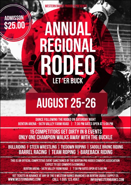 Modern Rodeo Club Flyer