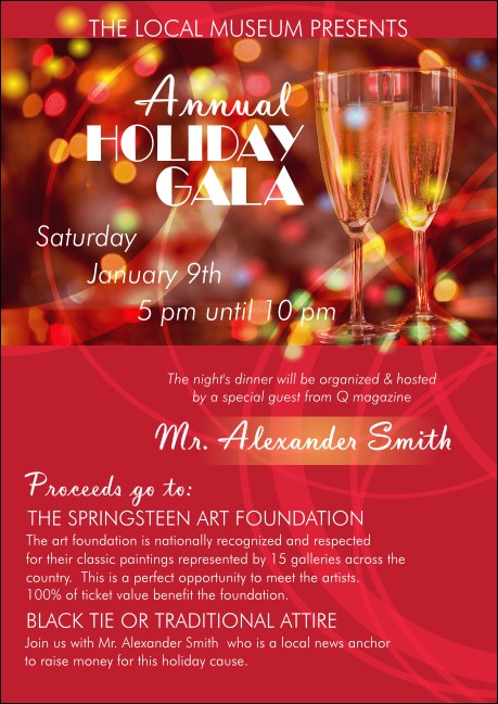 Champagne Lights Club Flyer Product Front