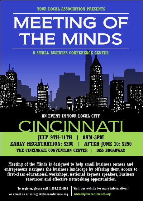 Cincinnati Skyline Club Flyer