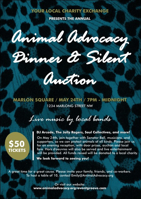 Animal Print Club Flyer Product Front