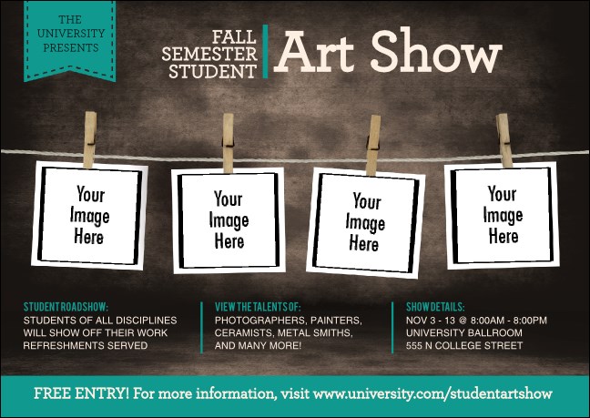 Image Upload Polaroid Club Flyer